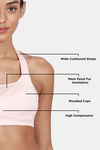 Zelocity High Impact Quick Dry Sports Bra - Evening Sand — thumbnail 8